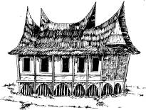 Komponen Perkampungan Tradisional Minangkabau  Datuak 